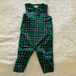Janie & Jack - Tartan Holiday Baby Overall (6-12 months)